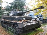 The T-4 tank in the courtyard of the National Military Museum in Bucharest