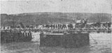 Wagons column of the 10th Infantry Division crossing the Danube at Flamanda.