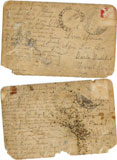 Letters written by Neculai Agiu from Fiume, Italy.