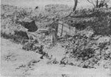 Trenches destroyed by Romanian artillery